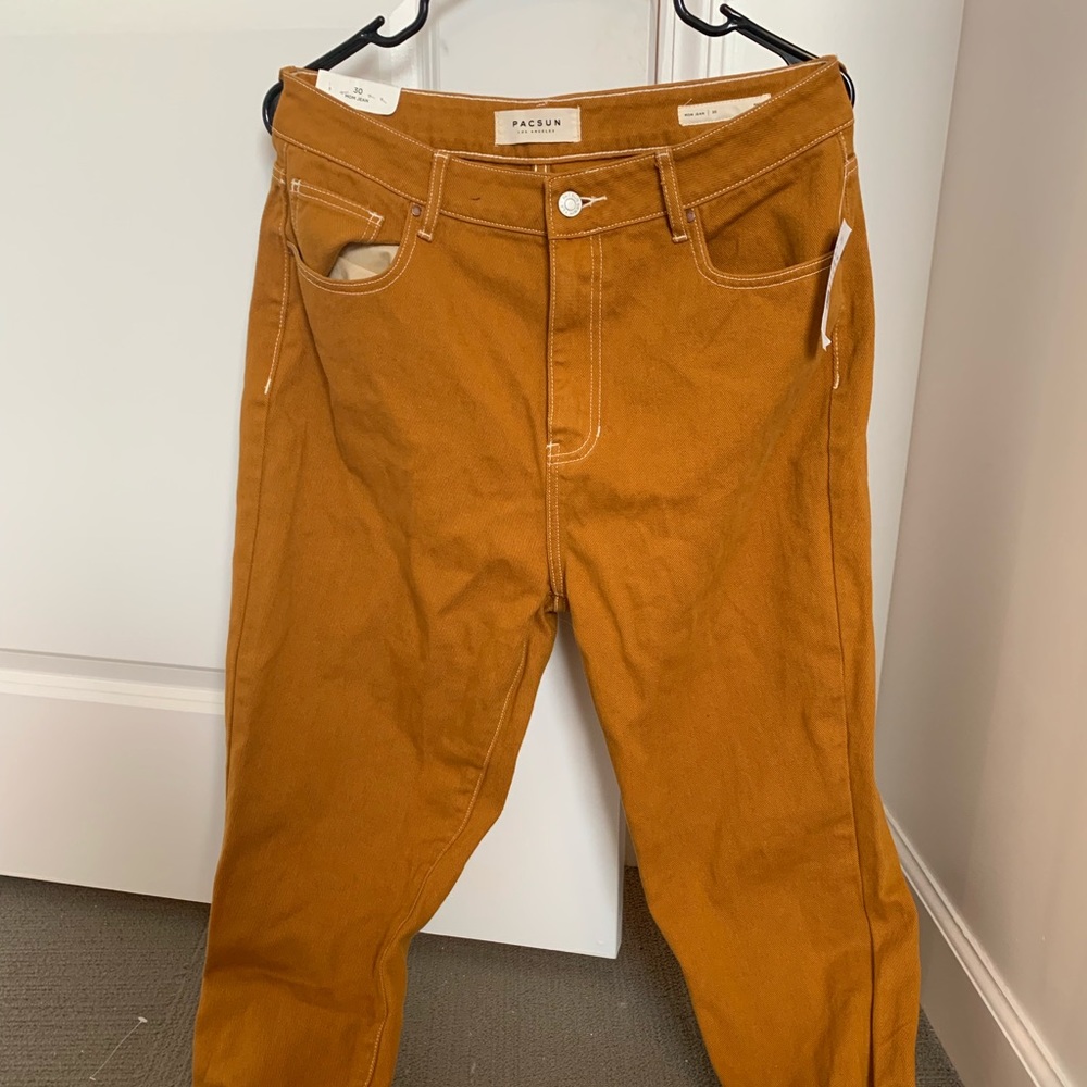 Pacsun Mustard Mom Jeans